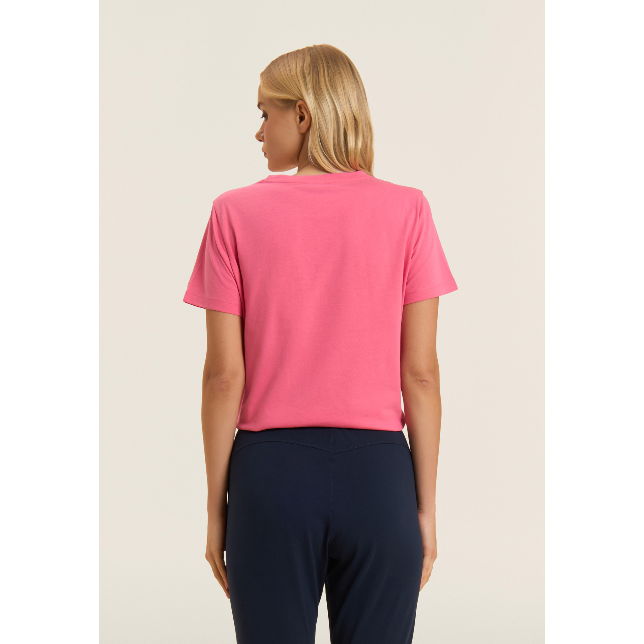 T-shirt Comfort Fit con Logo FREDDY e Slogan "Time Shine"