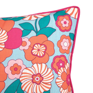 Coussin d'extérieur Cha cha pop 40x40cm bleu