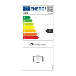TV LED LISTO 32HD844-32 pouces (81cm)