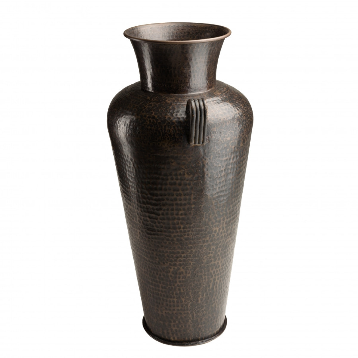 HONORE - Vase alu avec anses L45cm H1m couleur cuivre noir antique