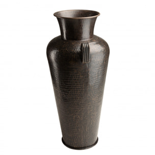 HONORE - Vase alu avec anses L45cm H1m couleur cuivre noir antique