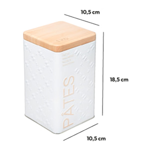Boîte à pâtes 1kg Blanc Scandi Nature