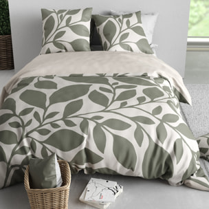 Parure housse de couette 3pcs 100% coton 57 fils nais