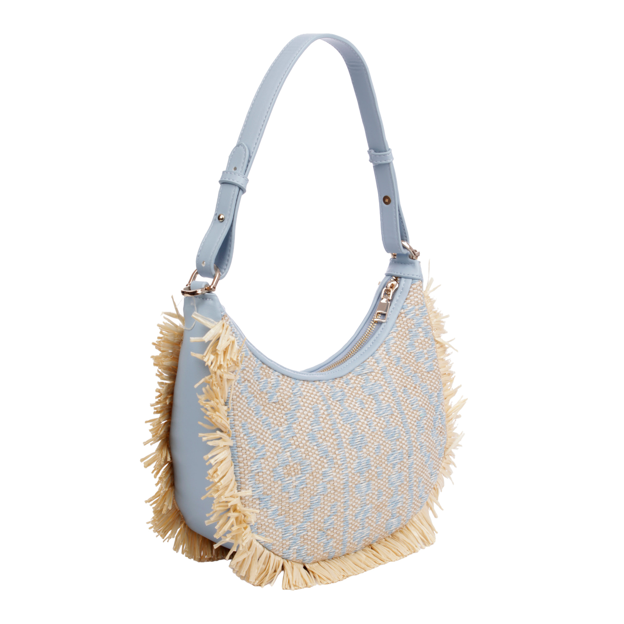 Biscubio Bolso de hombro Mujer. Fabricado en tela y piel sintética PU.