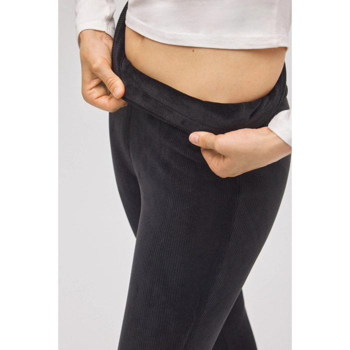 Comodi leggings termici in pile nero