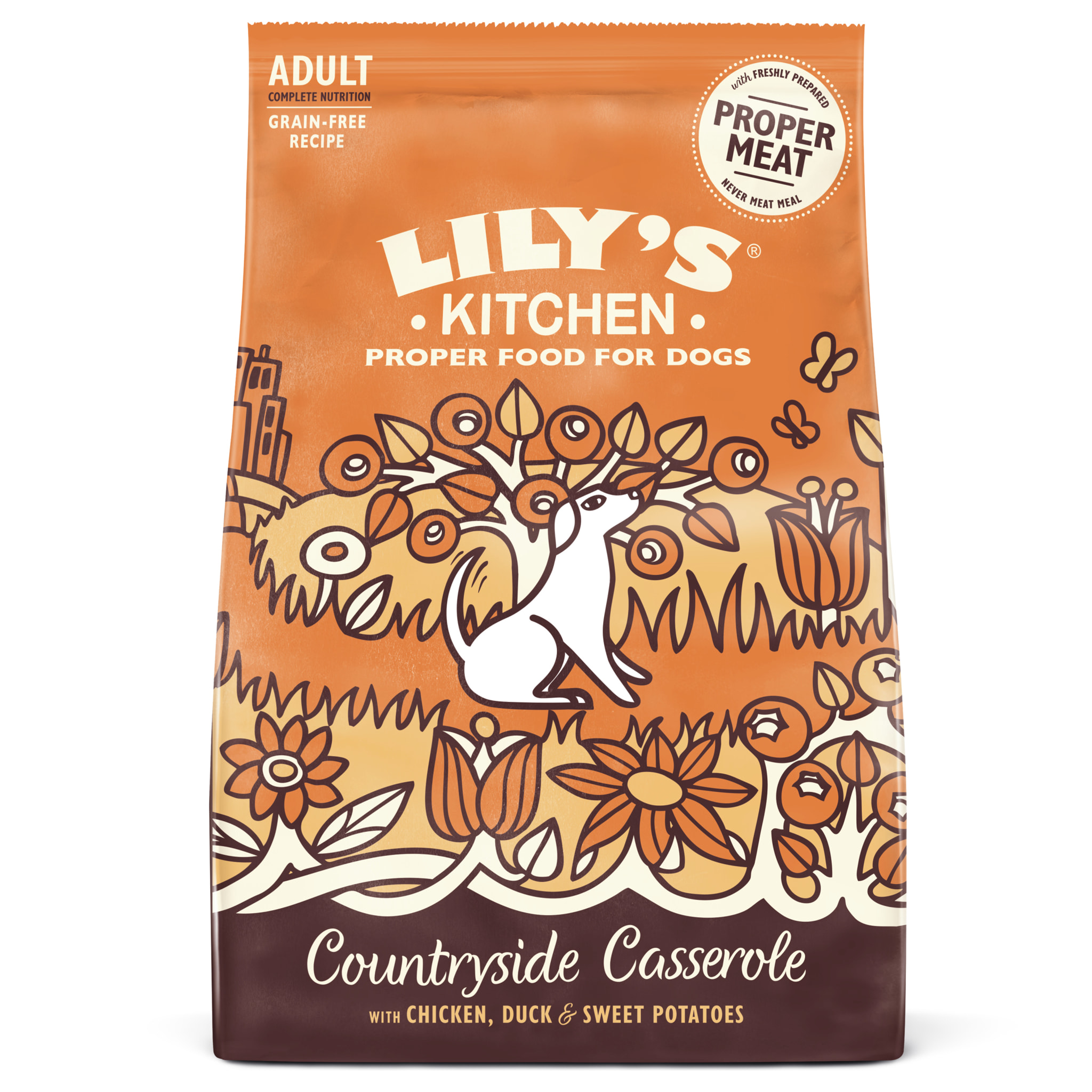 LILY'S KITCHEN Chien Countryside Casserole Poulet au canard et patates douces 7kg