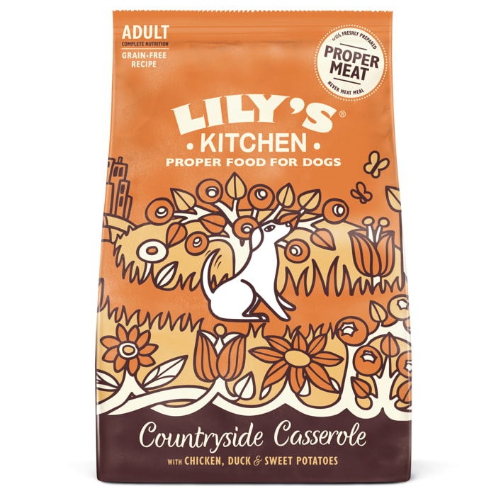 LILY'S KITCHEN Chien Countryside Casserole Poulet au canard et patates douces 7kg