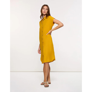 Vestido Midi Mostaza - Bayo