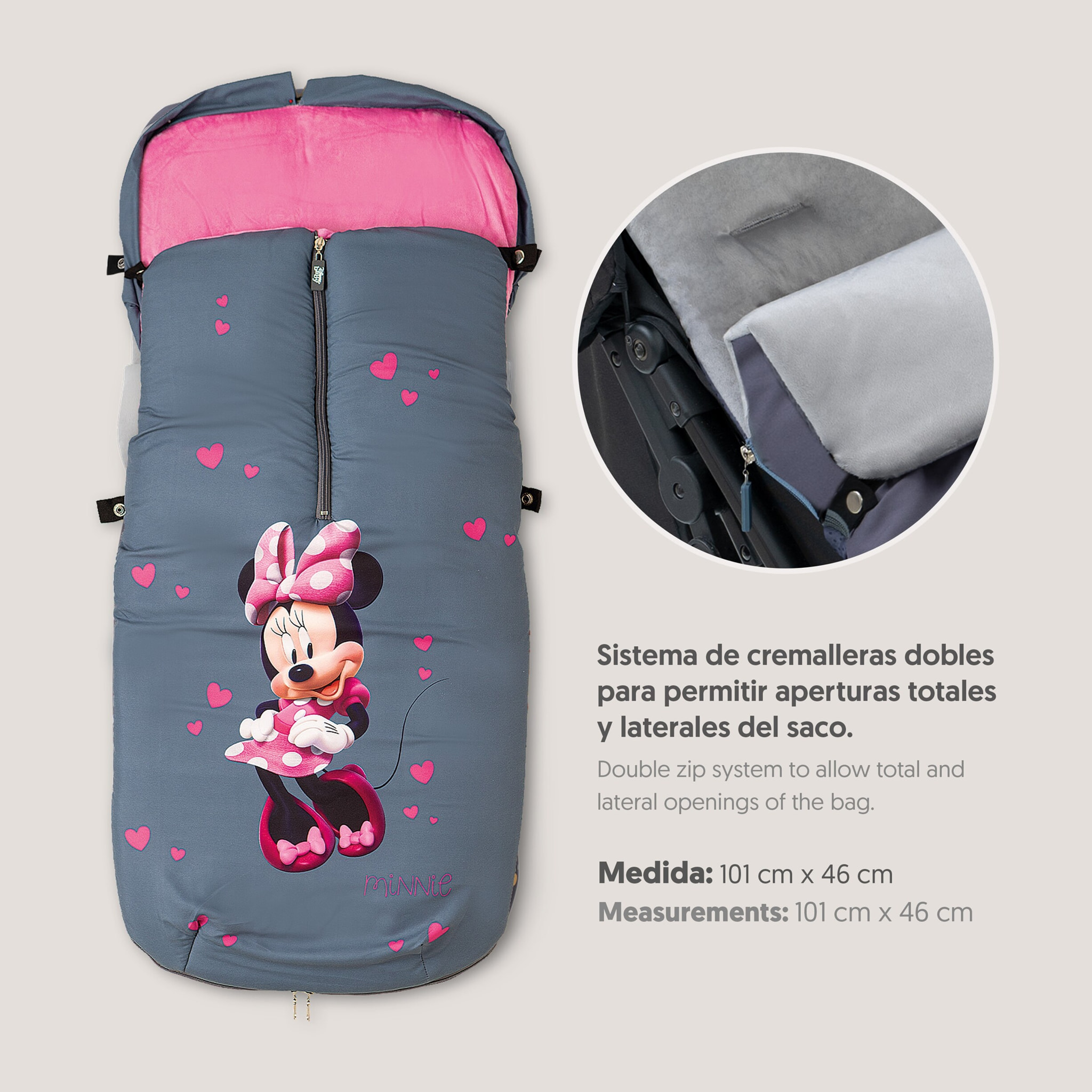 Saco Universal Silla Minnie Blossons