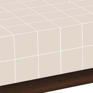 Table basse imitation céramique mat à carreaux GRID
