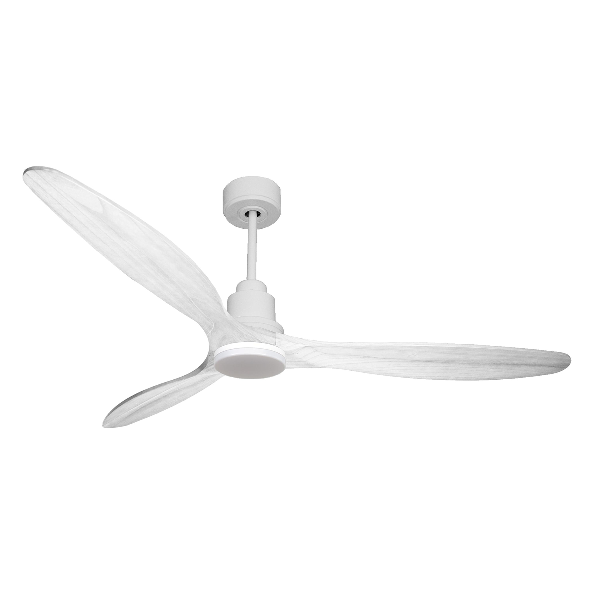 Ventilateur de plafond Réversible  Thermostat Dimmable Wifi Moteur à courant continu Toits en pente Télécommande Lumière à trois tons Hypersilence Mémoire