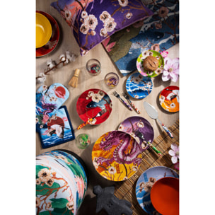 Tappetino antiscivolo Excelsa Fuji in poliestere e cotone 165x110x0,5 cm multicolore