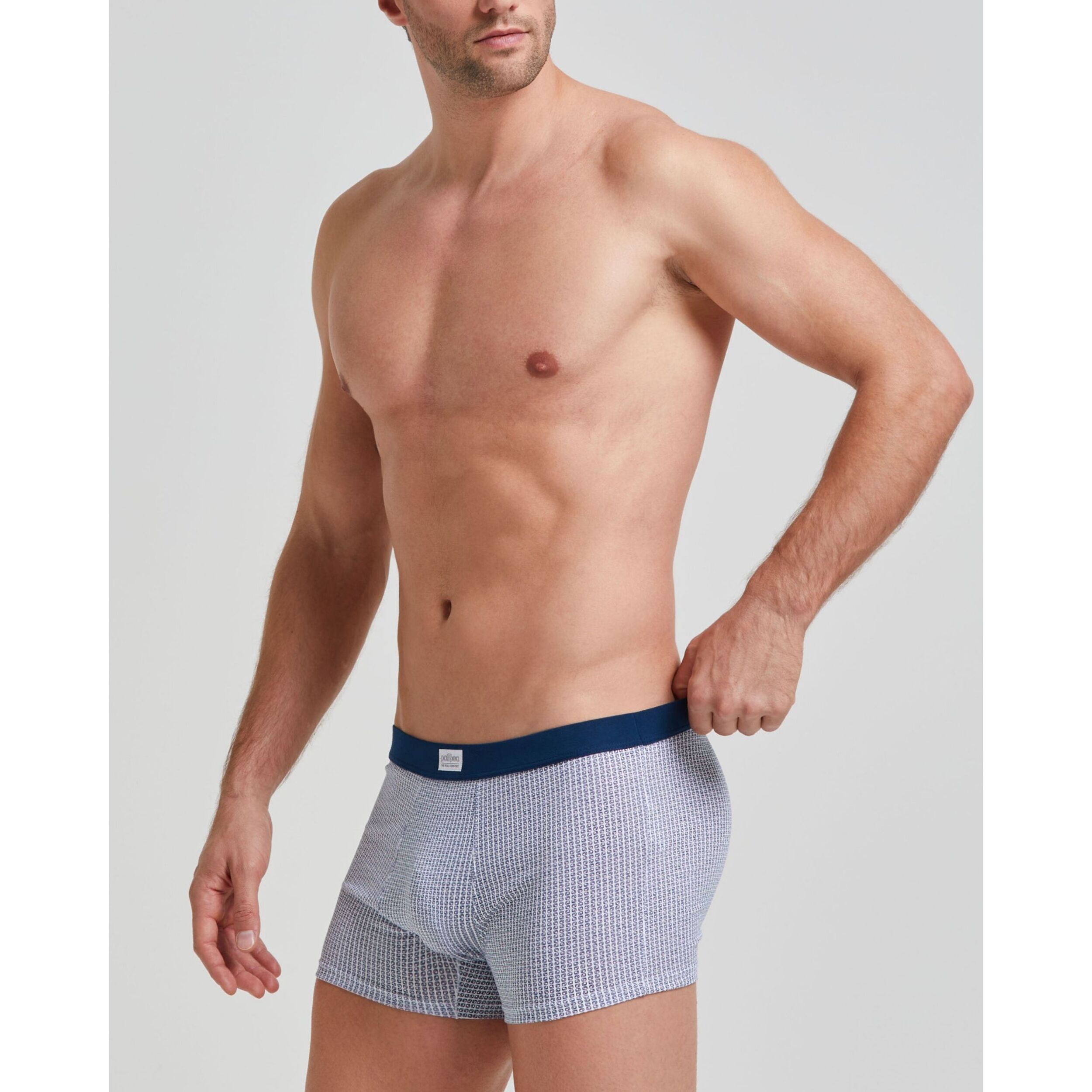 Boxer cotone motivo cravatteria