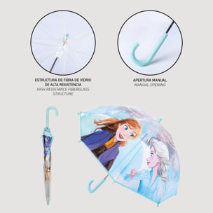 Paraguas Manual Poe Burbuja Frozen Ii Blue
