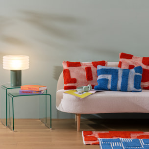 Lampe à poser "Asti" vert tilleul H36cm