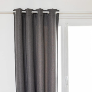 Rideau occultant "Malo" gris ardoise 140x260cm