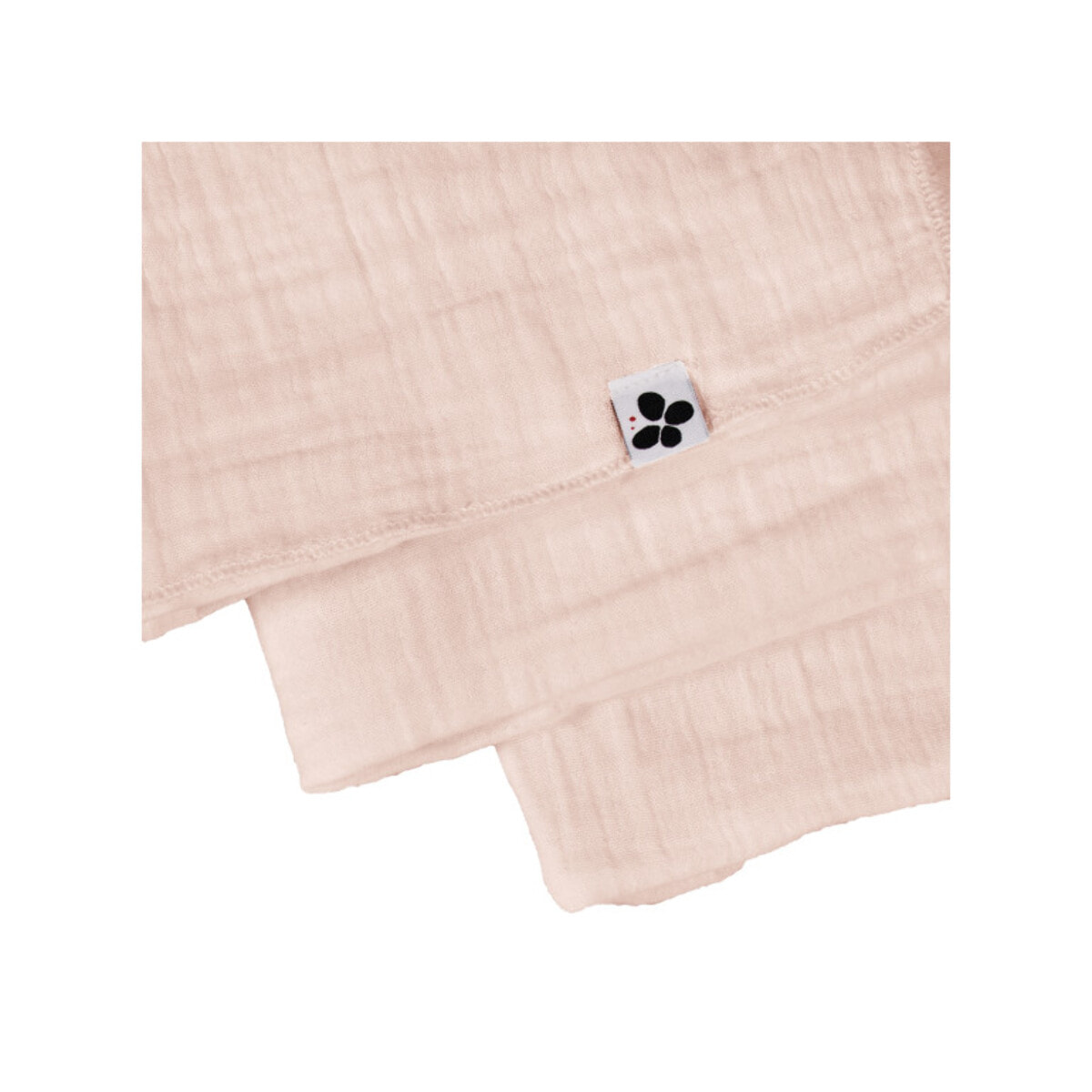 Lot de 3 serviettes 40x40 cm en gaze de coton - 10 coloris - GAIA