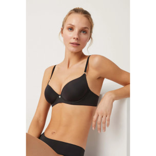 Reggiseno imbottito con ferretto nero, coppe B e C