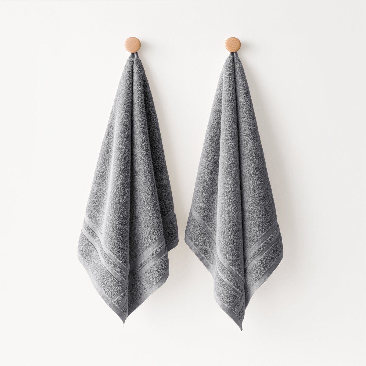 Pack de 2 torchons de cuisine (50x50) GRIS