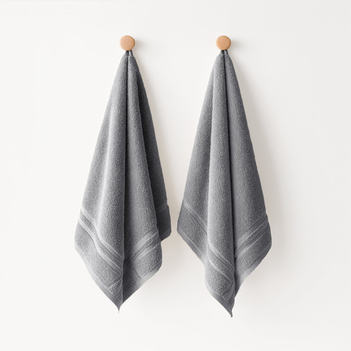 Pack de 2 torchons de cuisine (50x50) GRIS
