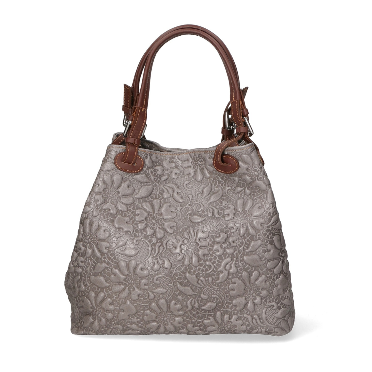 Borsa a mano da donna - Modello Elenia - Vera pelle - 33.0 x 29.0 x 16.0 cm