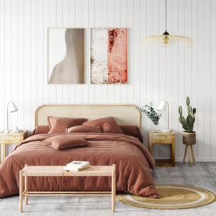 Tête de lit 140 cm en rotin naturel - Grace