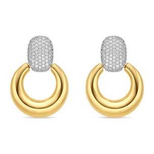 Pendientes Cymui acabado oro amarillo 18k