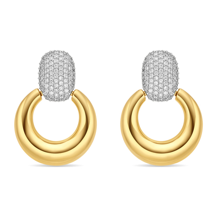 Pendientes Cymui acabado oro amarillo 18k