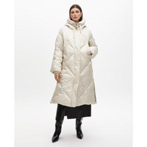 Anorak in piuma con cappuccio