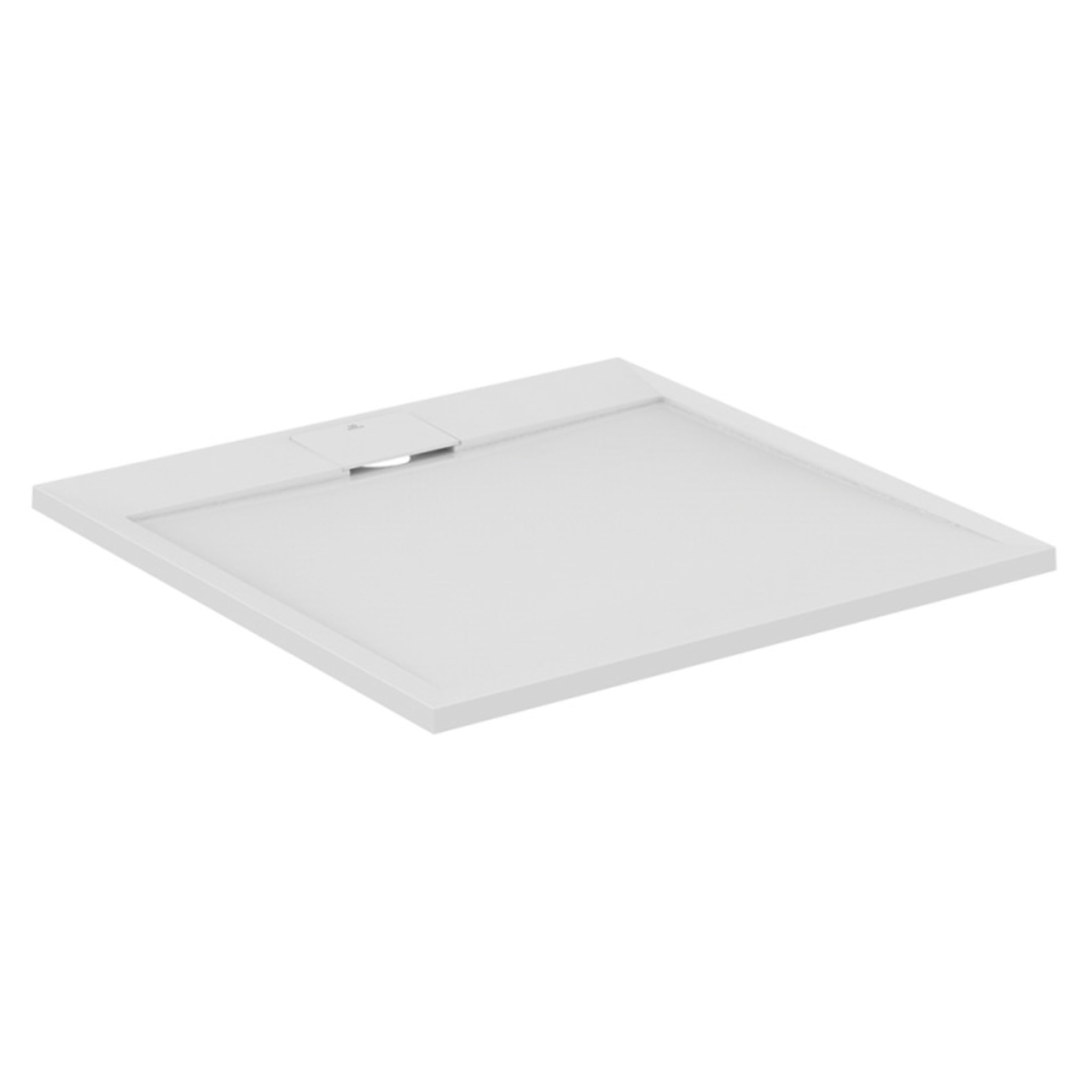 Receveur de douche antidérapant Ultra Flat S I.Life recoupable avec bonde longueur 90 x 90