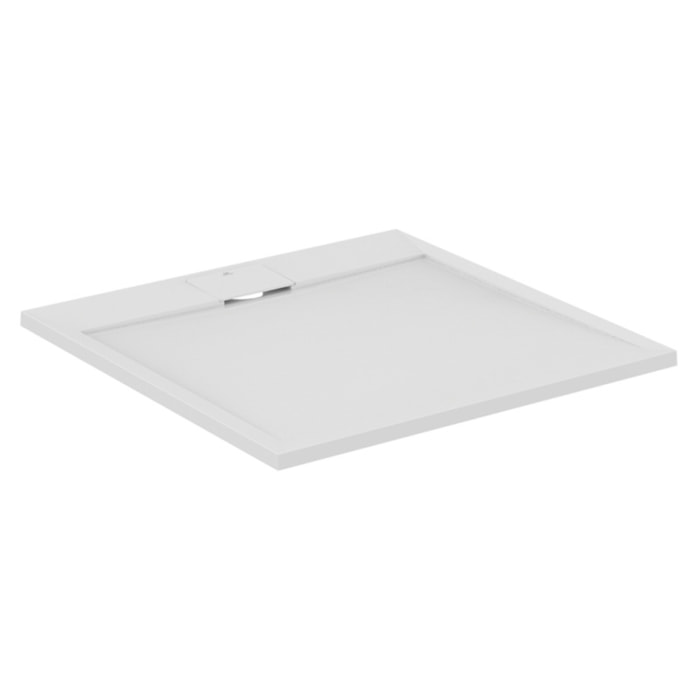 Receveur de douche antidérapant Ultra Flat S I.Life recoupable avec bonde longueur 90 x 90