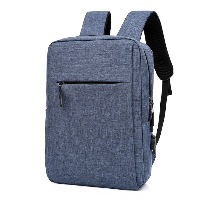 DAM Zaino per laptop  con interfaccia di ricarica USB. 30x13x42cm. Colore blu