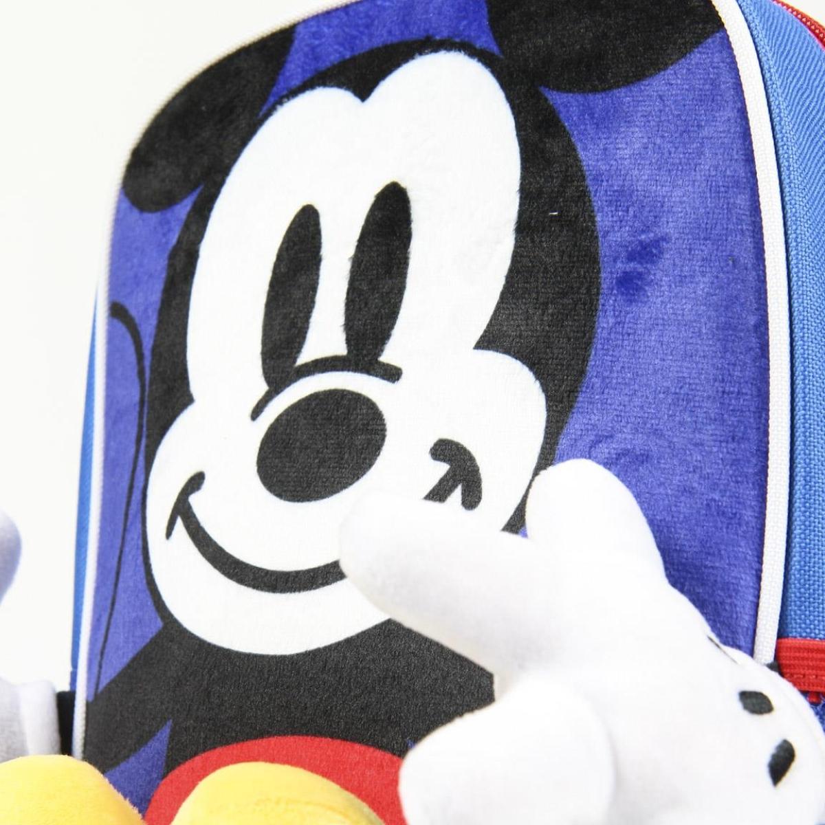 Zaino Asilo 3D Mickey Mouse Lui Disney Multicolor