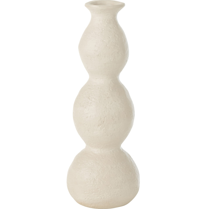 J-Line Vase Olina Ceramique Creme Small