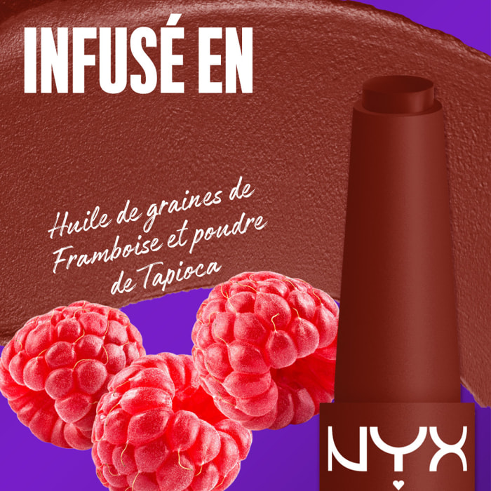 NYX Professional Makeup Fat Matte Rouge à Lèvres Mat Crémeux Berry Smooth