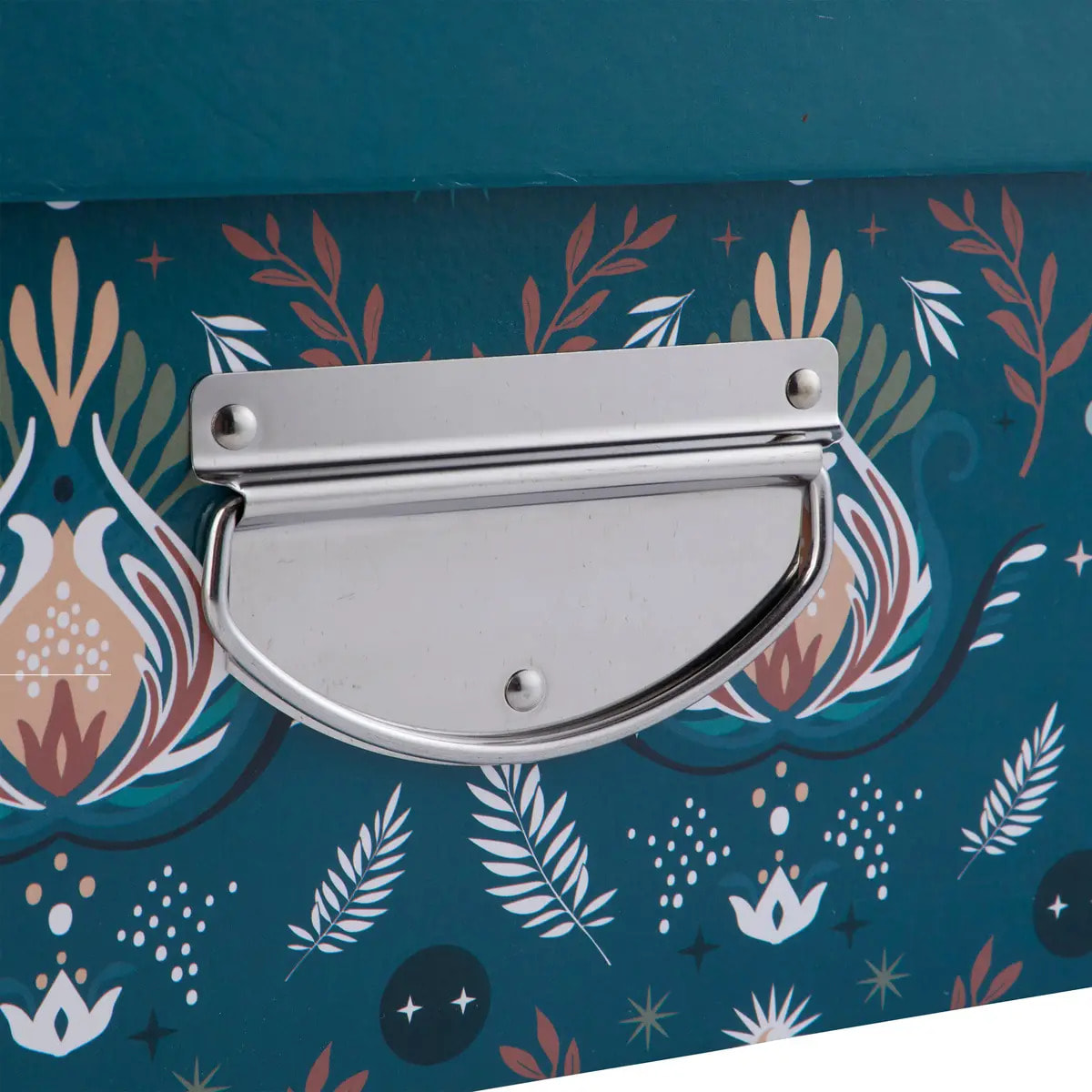 6 boîtes de rangements "Box'" bleu 48x33,5cm