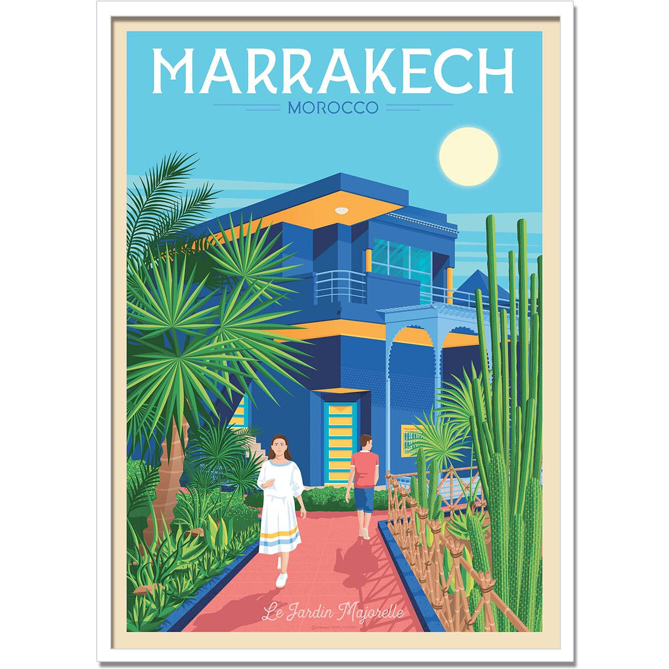 Affiche - Marrakech - Olahoop Travel Posters
