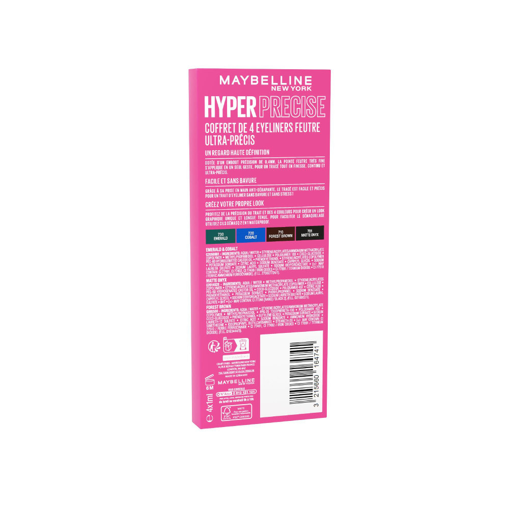 Maybelline New-York - Hyper Precise Coffret x4