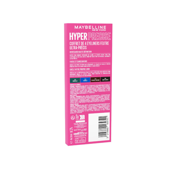 Maybelline New-York - Hyper Precise Coffret x4