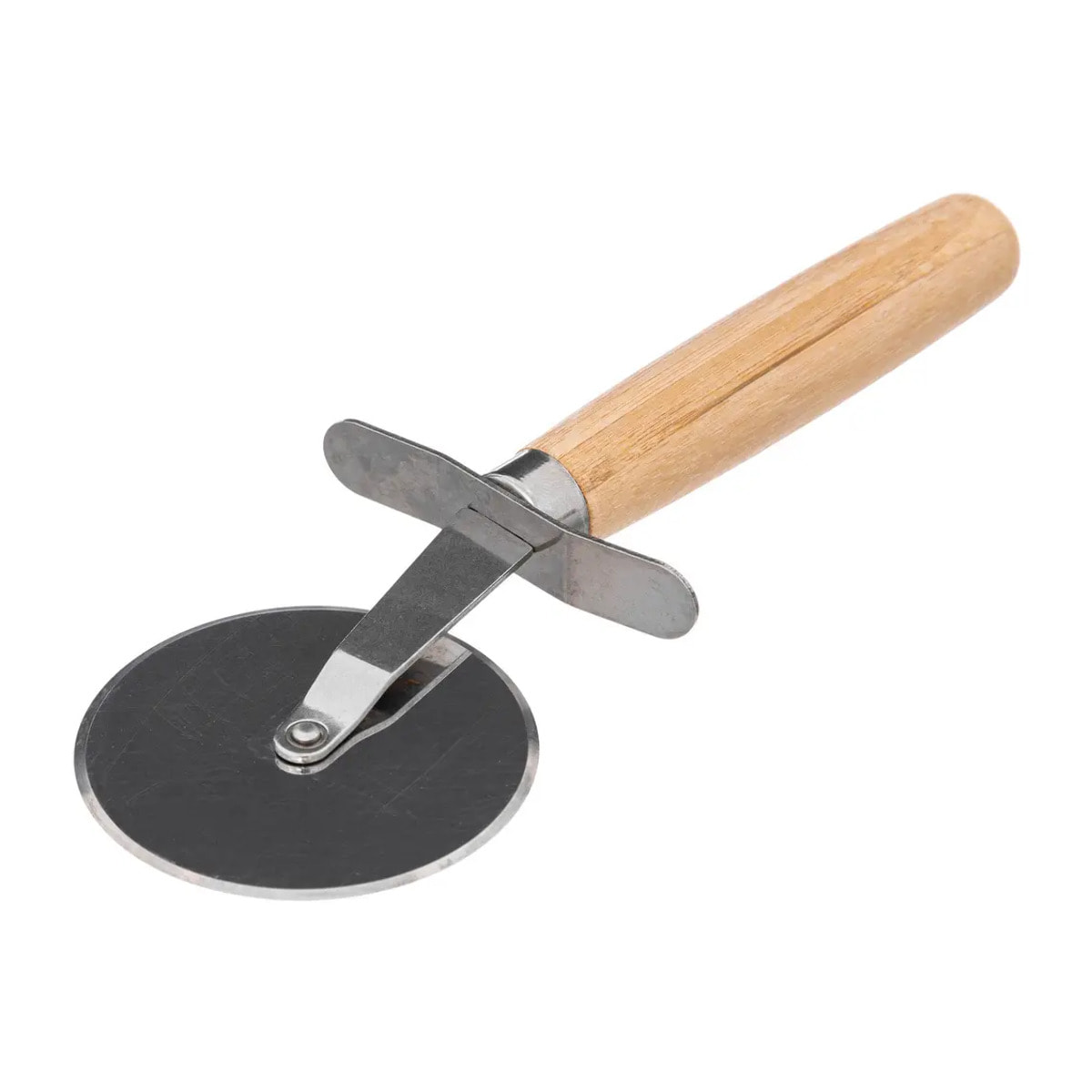 Planche à découper pizza avec roulette bambou 37cm