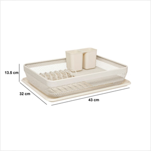 Égouttoir "Mayaj" en plastique beige