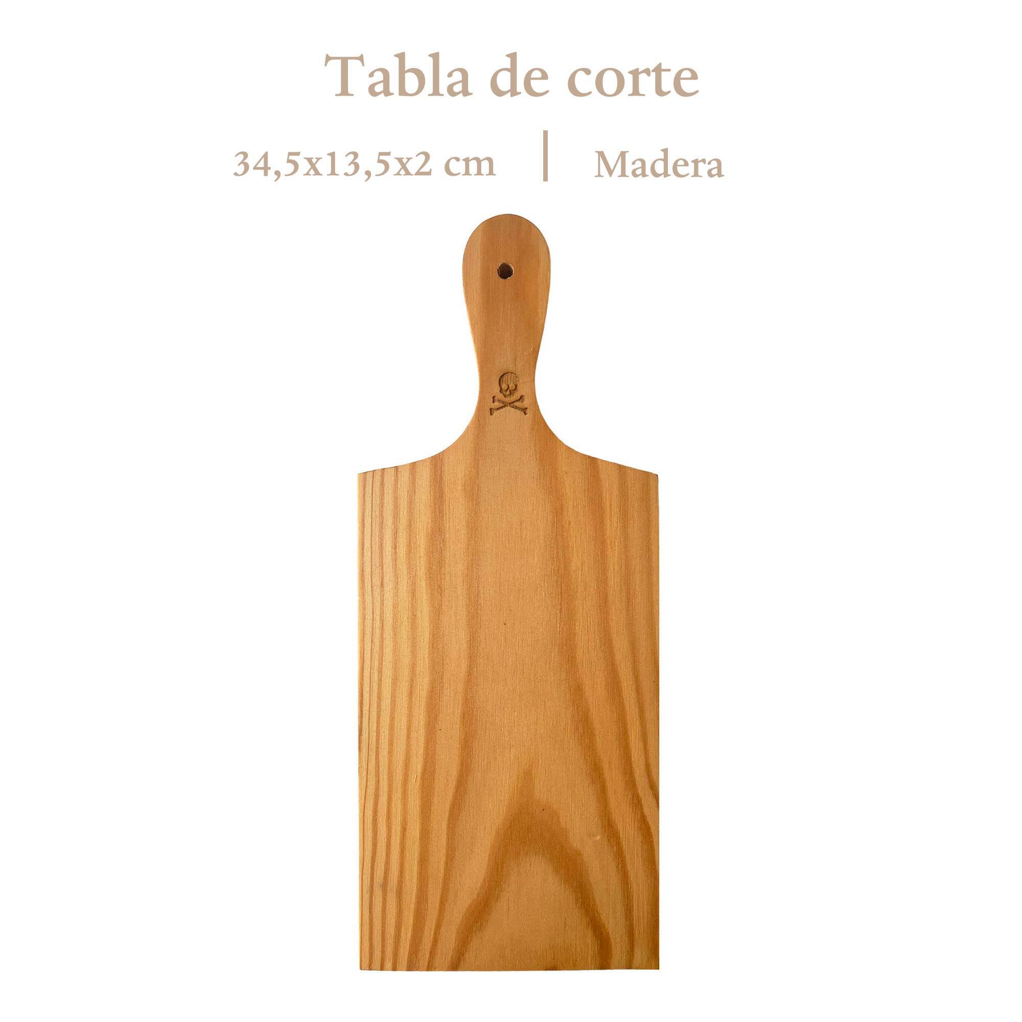 Tabla de corte rectangular de madera 34,5x13,5cm scalpers home