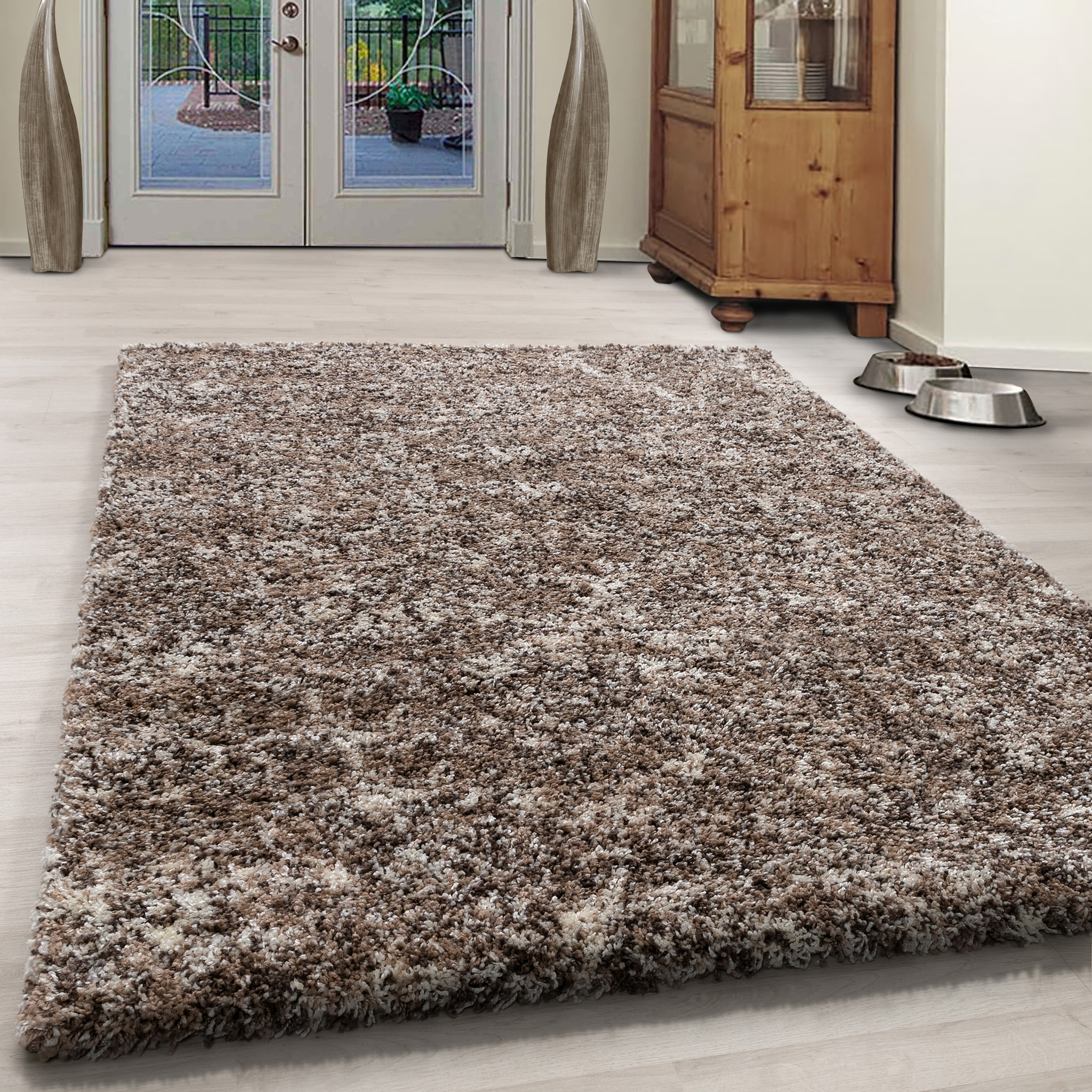 ENJOY - Tapis shaggy à poils longs beige