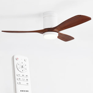 Ventilador de techo FLOW26 con luz LED y mando a distancia