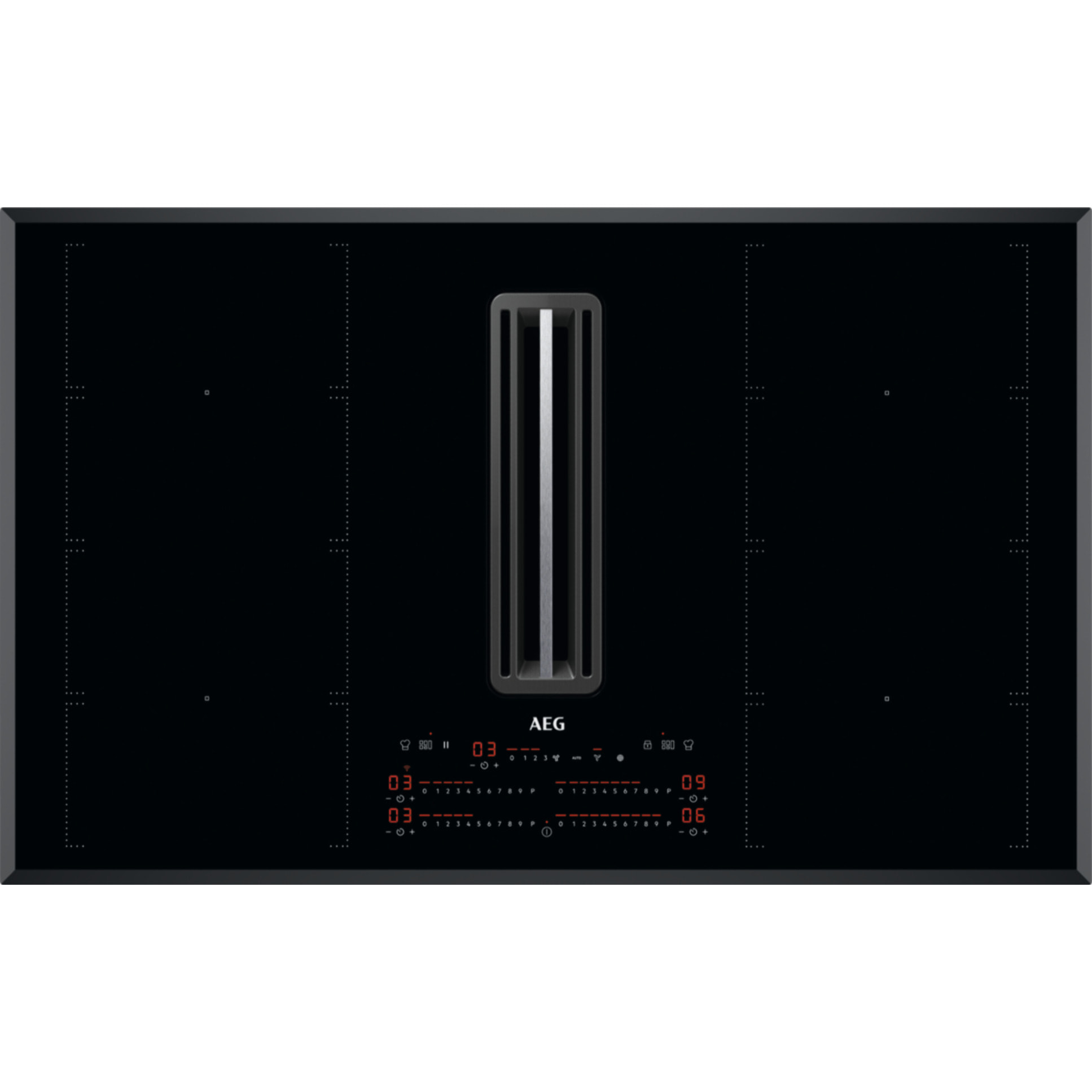 AEG Placa de inducción con campana extractora de 83 cm CCE84779FB | Reacondicionado