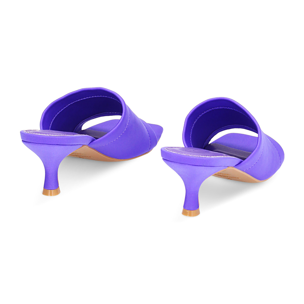 Mules Open Toe violeta en lycra