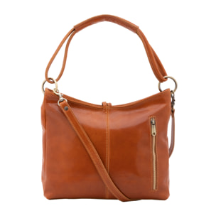 Borsa a spalla  da donna In Vera pelle Made in Italy 29x32x11 cm