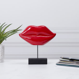 Deco A Poser Bouche Rouge H20cm