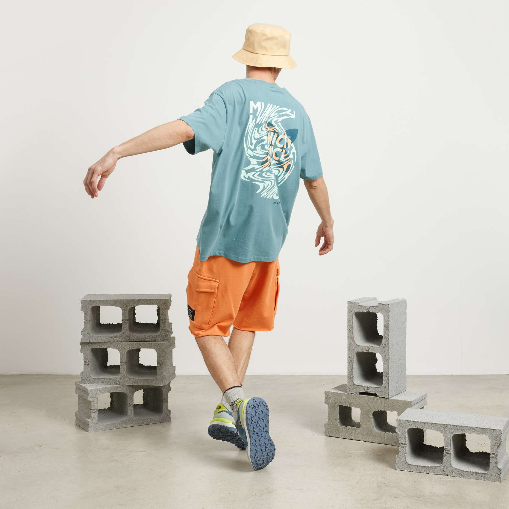 Sombrero pescador MUNICH bucket kay de tela camel