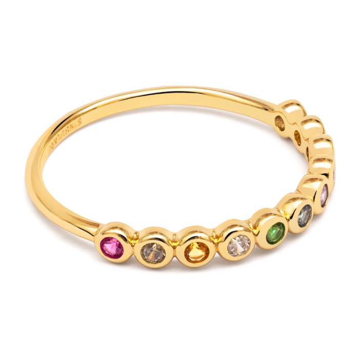 Anillo Orbit Baño Oro